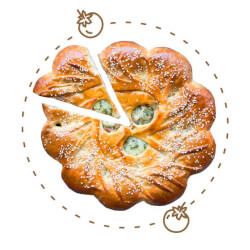 Mozzarella-tomatipirukas